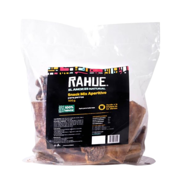 <strong>Rahue</strong> Snack Mix Aperitivo, Mix de Snacks Deshidratados para Perros, bolsa de 500 gr