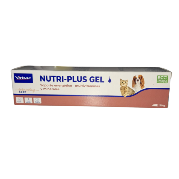 <strong>Nutri-Plus</strong> Gel, Suplemento Energético y Multivitamínico para Perros y Gatos, en gel, tubo de 120 gr