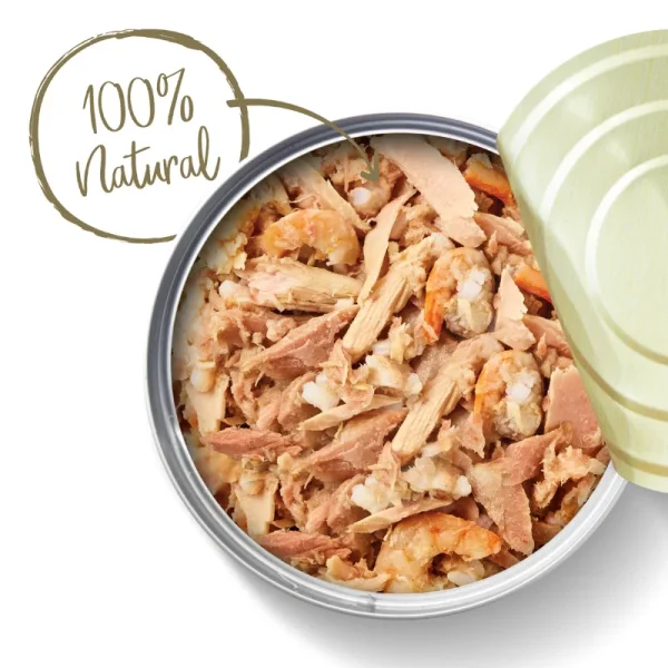 <strong>Applaws</strong> Cat Tin, Alimento Húmedo para Gatos, Filete de Atún con Camarón, lata de 70 gr - Imagen 2