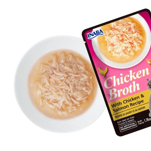 <strong>Inaba</strong> Churu Chicken Broth, Snack Húmedo para Gatos, Caldo de Pollo con Salmón, sachet de 50 gr - Imagen 2
