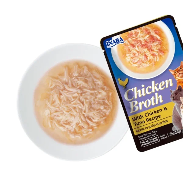 <strong>Inaba</strong> Churu Chicken Broth, Snack Húmedo para Gatos, Caldo de Pollo con Atún, sachet de 50 gr - Imagen 2