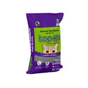 <strong>Top-K9</strong> Iones de Plata, Arena Sanitaria para Gatos Aglutinante, Aroma Lavanda, bolsa de 25 kg
