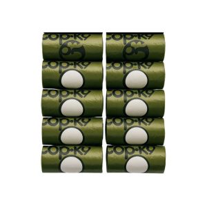 <strong>Pack: Top-K9</strong> 150 Bolsas Bio-Oxidegradables para Desechos, 10 rollos de 15 bolsas