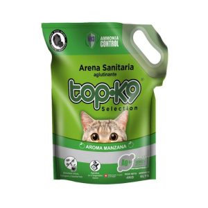 <strong>Top-K9</strong> Iones de Plata, Arena Sanitaria para Gatos Aglutinante, Aroma Manzana, bolsa de 4 kg