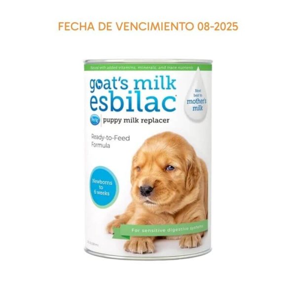 <strong>PetAg</strong> Goat´s Milk Esbilac Puppy Milk Replacer, Sustituto de Leche para Cachorros, Leche de Cabra Líquida, lata de 325 ml <strong>Fecha de Vencimiento 08/2025</strong>