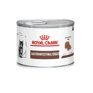 <strong>Royal Canin Veterinary Diets</strong> Gastrointestinal Kitten, Alimento Húmedo para Gatos, Cuidado Gastrointestinal, Mezcla de Carnes, lata de 195 gr
