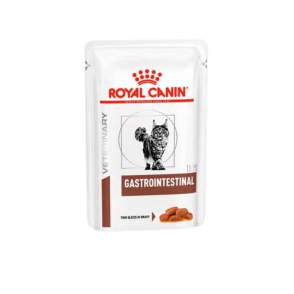 <strong>Royal Canin Veterinary Diets</strong> Gastrointestinal Feline, Alimento húmedo para gatos con Problema Gastrointestinal, Mezcla de Carnes, pouch 85 gr