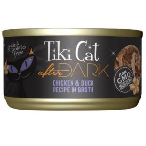 <strong>Tiki Cat</strong> After Dark Chicken & Duck, Alimento Húmedo para Gatos, Pollo y Pato, lata de 80 Gr