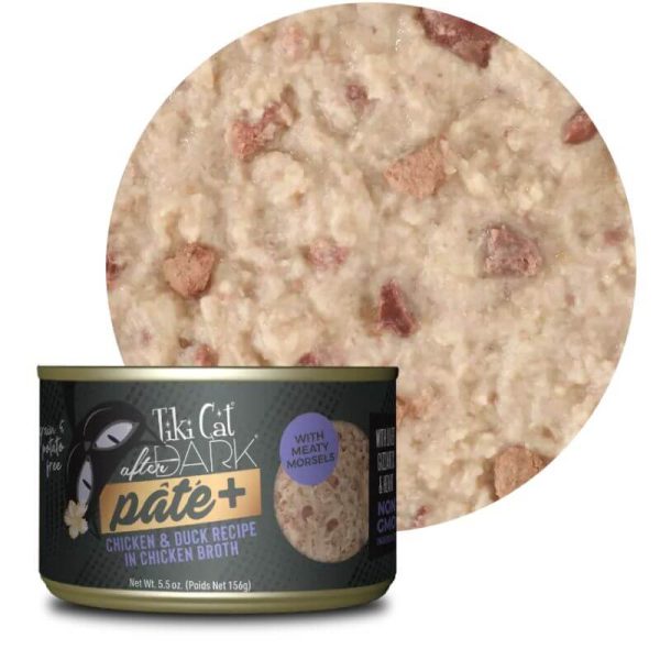 <strong>Tiki Cat</strong> After Dark Paté Chicken & Duck, Alimento Húmedo para Gatos, Pollo y Pato, lata de 80 Gr - Imagen 2