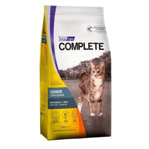 <strong>Vitalcan Complete</strong> Senior Adult Cat +7 Years Old, Alimento Seco para Gatos Adultos, Mayores a 7 Años, bolsa de 7.5 kg