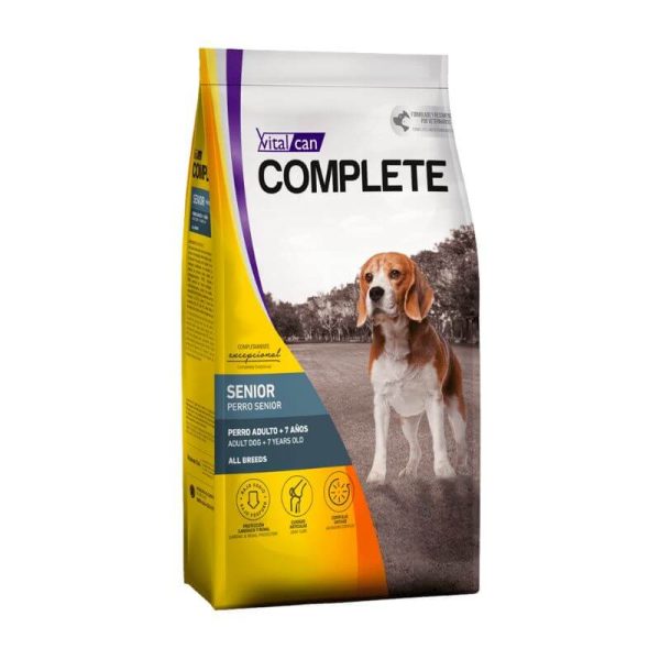 <strong>Vitalcan Complete</strong> Senior All Breeds, Alimento Seco para Perros Adultos, Senior, Todas las Razas, bolsa de 20 kg