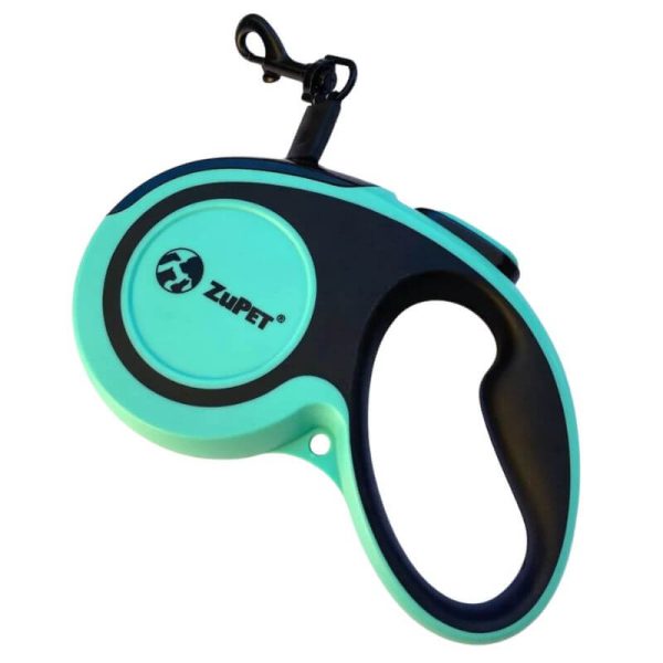 <strong>Zupet</strong> Outdoor, Correa Retractil para Perros, Cinta Reflectante, Hasta 20 kg, 5 Metros de Longitud, Talla S