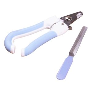 <strong>Marben Pets</strong> Furmaster Set de Cortador de Uñas y Lima, Color Blanco/Azul, Talla L