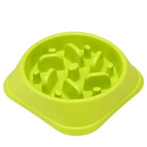 <strong>Marben Pets</strong> Plato de Alimentacion Lenta para Perros, Medidas 20.5×4.5 cm, Color Verde