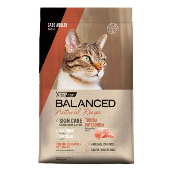 <strong>Vital Can Balanced</strong> Receta Natural de Trucha Patagónica, Alimento Seco para Gatos, Monoproteico, bolsa de 3 kg