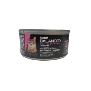 <strong>Vital Can Balanced</strong> Soufflé de Pollo, Alimento Húmedo para Gatitos, lata de 85 gr