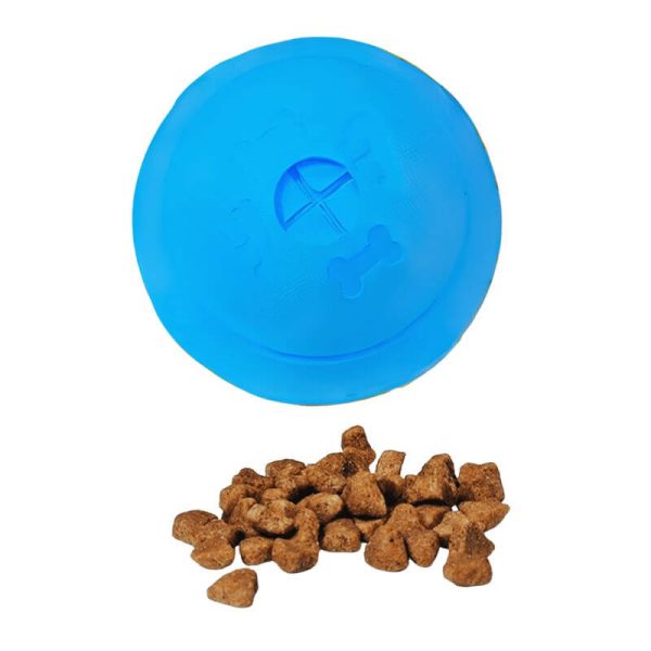 <strong>Warrior</strong> Bola Dispensador de Snack para Perros, Diámetro de 8 cm, Color Azul