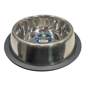 <strong>Wonder Dog</strong> Plato de Acero Inoxidable para Mascotas, Antideslizante, Capacidad 950 ml