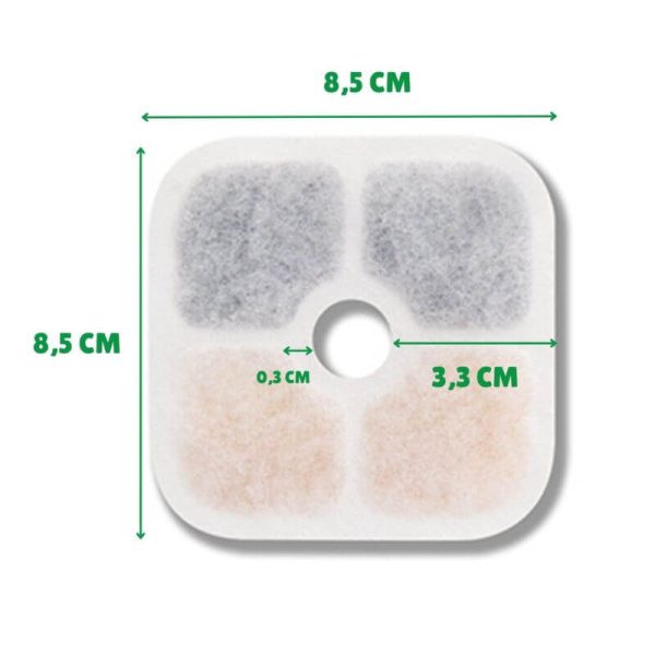 <strong>Catit</strong> Pixi Filtros de Repuesto para Fuente de Agua para Gatos, Pack de 6 Unidades - Imagen 3