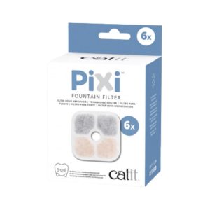 <strong>Catit</strong> Pixi Filtros de Repuesto para Fuente de Agua para Gatos, Pack de 6 Unidades