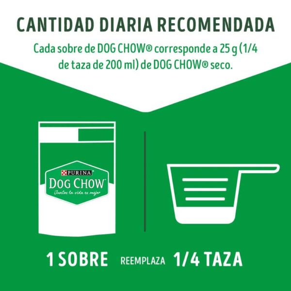 <strong>Purina Dog Chow</strong> Alimento Húmedo para Perros Adultos de Todos los Tamaños, con Carne, pouch de 100 gr - Imagen 4