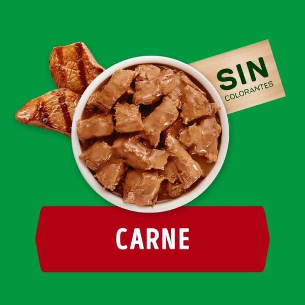 <strong>Purina Dog Chow</strong> Alimento Húmedo para Perros Adultos de Todos los Tamaños, con Carne, pouch de 100 gr - Imagen 2