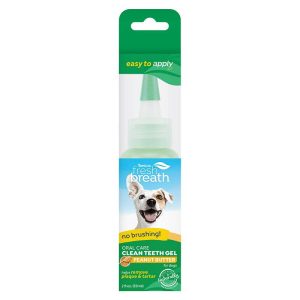 <strong>TropiClean</strong> Fresh Breath, Gel Dental Mantequilla de Manì para Perros, Aliento Fresco y Cuidado Bucal, 59 ml
