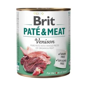 <strong>Brit</strong> Paté & Meat Alimento Húmedo para Perros Paté, Venado/Pollo, 800 gr, en lata