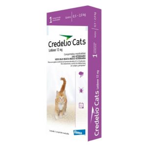 <strong>Credelio Cats</strong> Antiparasitario Externo para Gatos, 0.5 - 2 kg, 1 comprimido masticable (dosis mensual)