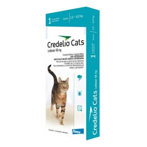 <strong>Credelio Cats</strong> Antiparasitario Externo para Gatos, 2 - 8 kg, 1 comprimido masticable (dosis mensual)