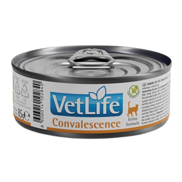 <strong>VetLife</strong> Recuperación Nutricional y Convalecencia, Alimento Húmedo para Gatos Adultos, Lata de 85 gr