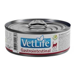 <strong>VetLife</strong> Gastrointestinal, Trastornos Gastrointestinales Inflamatorios y Convalecencia, Alimento Húmedo para Gatos Adultos, Lata de 85 gr