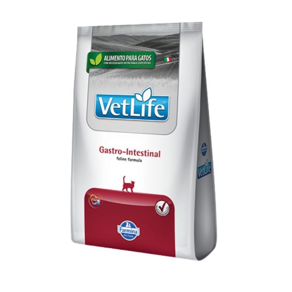 <strong>VetLife</strong> Gastro-Intestinal, Alimento Seco para Gatos con Dificultades Digestivas y Absorción Intestinal, o Recuperación nutricional, bolsa de 2 kg