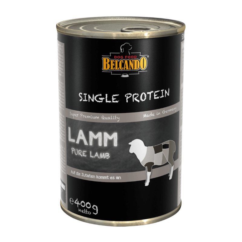 <strong>Belcando</strong> Single Protein Cordero, Alimento Húmedo Monoproteico para Perros, lata de 400 gr
