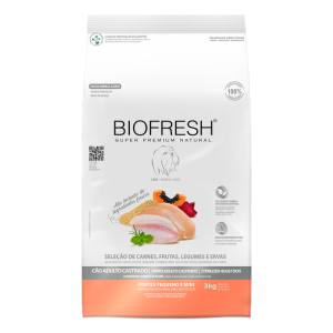 <strong>Biofresh</strong> Alimento Seco para Perros Castrados, Adulto, Raza Mini/Pequeña, bolsa de 3 kg