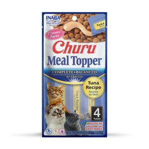 <strong>Inaba</strong> Churu Meal Topper, Alimento Húmedo para Gatos, Topper o Saborizante, Atún, 4 tubos de 14 gr