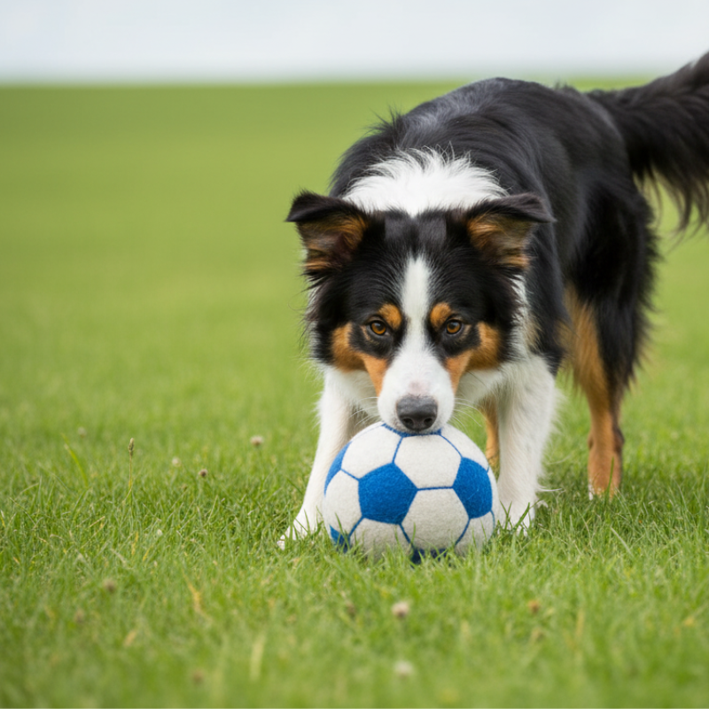 <strong>Turbo Dog</strong> Pelota para Perros, Estilo Tenis de Fútbol, con Sonido, 12 cm - Imagen 2