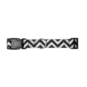 <strong>Wonder Dog</strong> JW, Collar para Perros, Rayas Blanco Negro, Talla L
