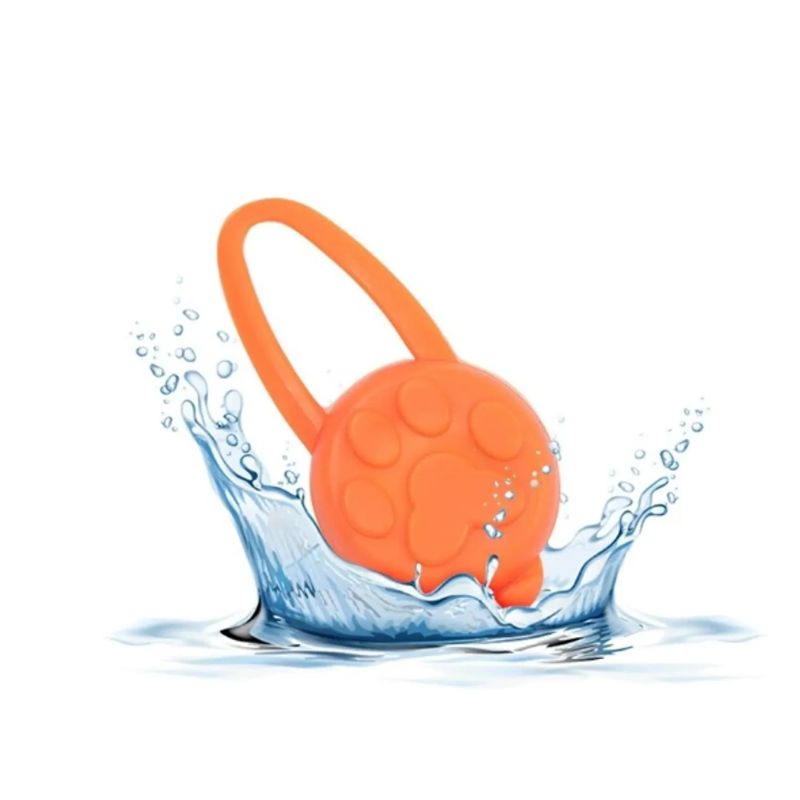 <strong>Guau!</strong> Colgante Luminoso para Mascota, Color Naranjo