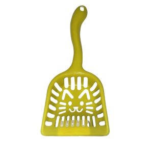 <strong>Guau</strong> Pala Sanitaria con cara de Gato, Color Amarillo