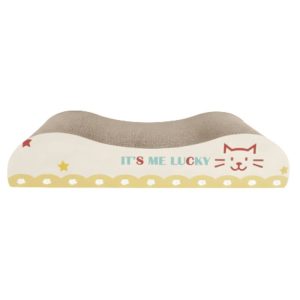 <strong>Marben Pets</strong> Rascador con Estilo de Sofá y Diseño para Gatos, Cartón Corrugado con Catnip, Color Crema, Medidas 36 x 15 x 7 cm