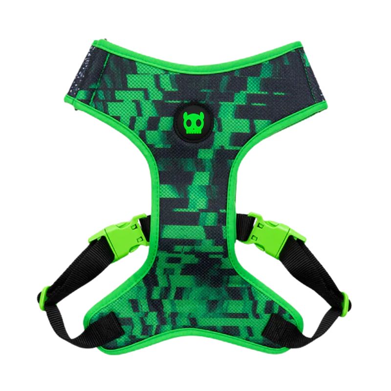 <strong>Zee.Dog</strong> Glitch Error #410 AirMesh Ajustable, Arnés Transpirable para Perros, Talla Small, Cuello: 27 – 32 cm, Pecho: 41 – 51 cm