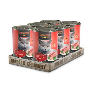 <strong>Pack: Leonardo</strong> Quality Selection Ternera, Alimento Húmedo para Gatos, Ternera, 6 latas de 400 gr