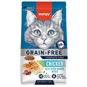 <strong>Wanpy</strong> Alimento Seco para Gatos Adultos, Pollo, bolsa de 1.5 kg