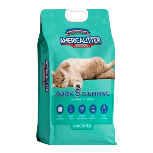 <strong>America Litter</strong> Quick Clumping, Arena Sanitaria para Gatos, Aglomerante, sin Aroma, bolsa de 20 kg