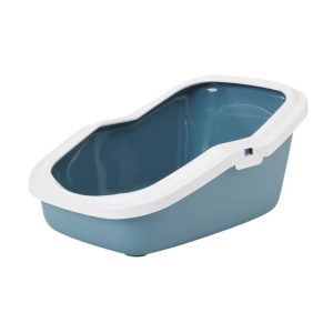<strong>Savic</strong> Bandeja Sanitaria con Borde para Gatos, Azul, 56x39x27.5 cm