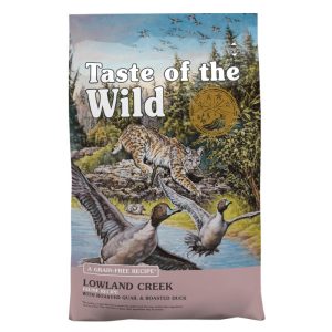 <strong>Taste of the wild</strong> Lowland Creek con Codorniz asada y Pato asado, Alimento Seco para Gatos de todas las Edades, bolsa de 6.6 kg