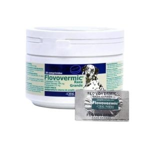 <strong>Flovovermic</strong> Antiparasitario Interno para Perros de Razas Grandes , 1 comprimido (dosis cubre 35 kg)