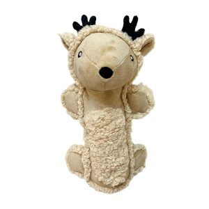 <strong>Guau!</strong> Peluche en forma de Reno con Botella interna Crujiente, Largo de 28 cm