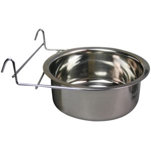 <strong>Marben Pets</strong> Plato de Acero Inoxidable con Ganchos para Colgar, Capacidad de 840 ml
